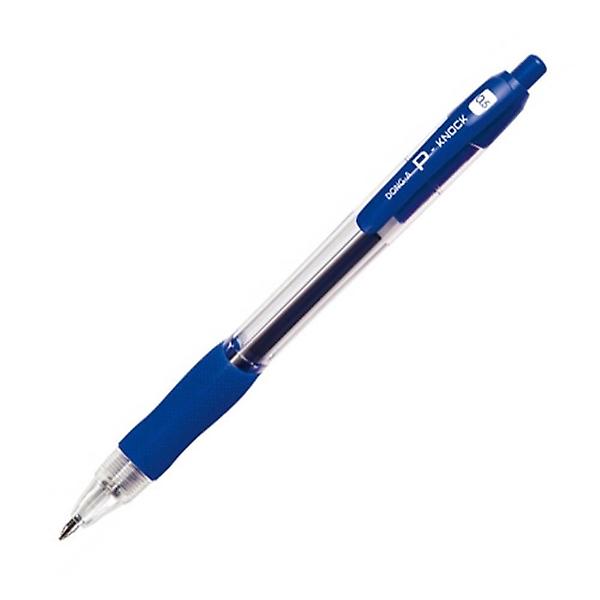  청 0.5mm 볼펜 12개 노크식 필기감 잉크 문구
