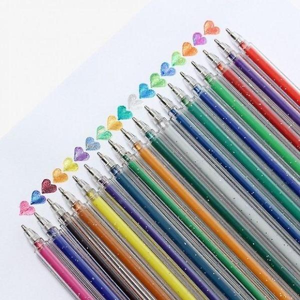  체인지 컬러 정성 반짝이 고품질 젤펜 1.0mm 18색 신