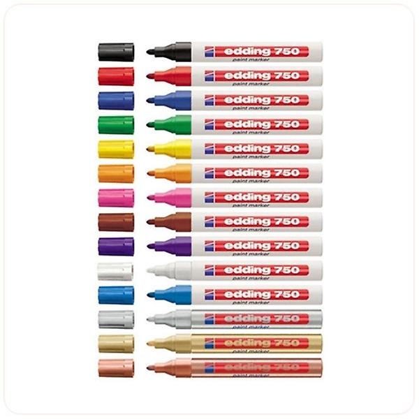  에딩펜 2-4mm 페인트 마카 노랑색 1개