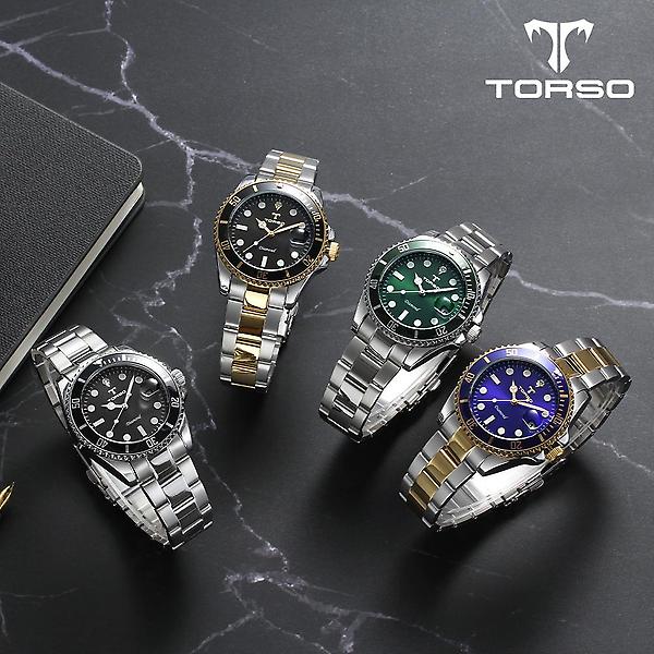  토르소 이카로스 다이아몬드 워치 남성 메탈시계 T502M-SGS