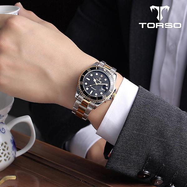  토르소 이카로스 다이아몬드 워치 남성 메탈시계 T502M-GBC