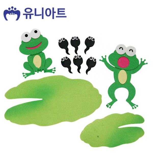  세트 10000 P0000DON 개구리 펠트