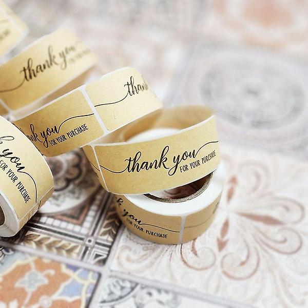  감사합니다 스티커 땡큐 배송 인사말 스티커 사각