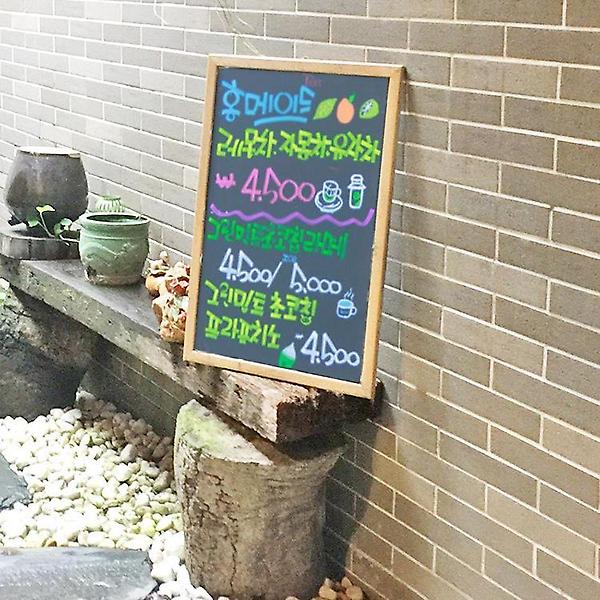  걸이형 원목 메시지 블랙보드 대형 (40X60cm)