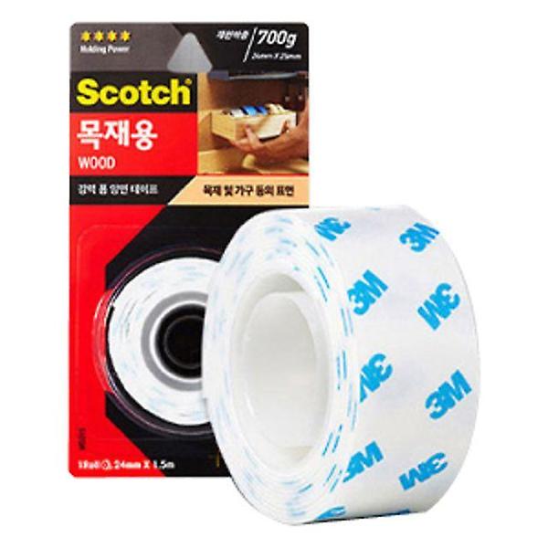  3M Scotch WD215 강력 백색 목재용 폼 양면테이프