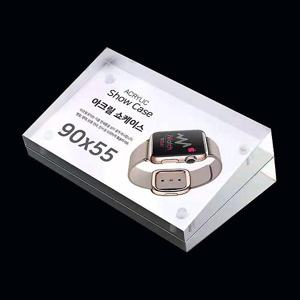 마그네틱 아크릴 프레임 홀더 90x55mm 양쪽경사
