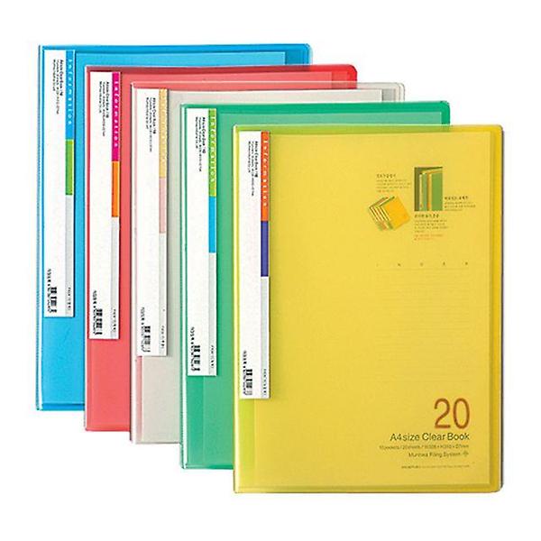  문화산업 투명PP클리어화일20매A4 10개묶음