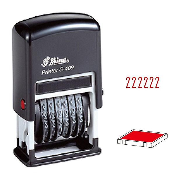  자동스탬프 적색 샤이니 일부인 S409
