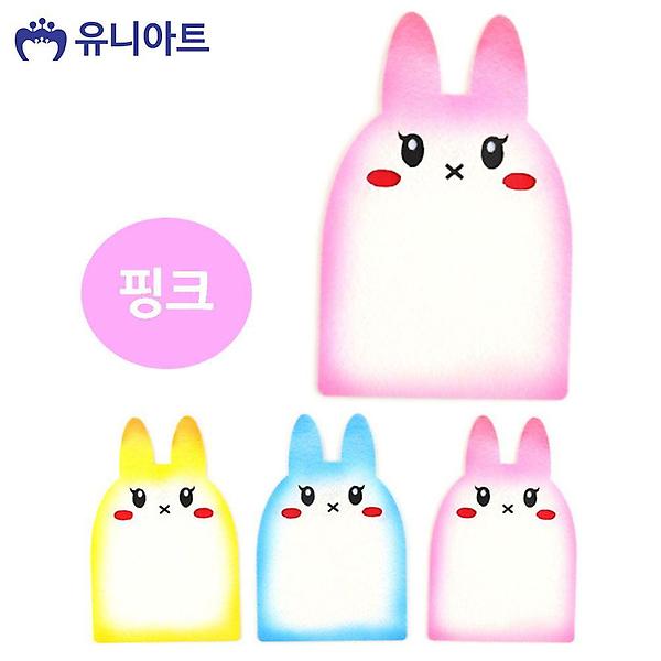  3000 유치원환경판 투톤 펠트 토끼판 핑크