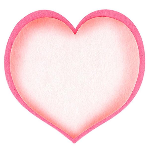  투톤 신형 분홍 펠트 하트판 유치원환경판