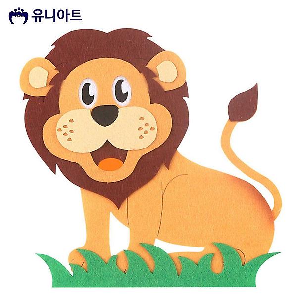 펠트 사자 유치원환경판 2번 3000 신형