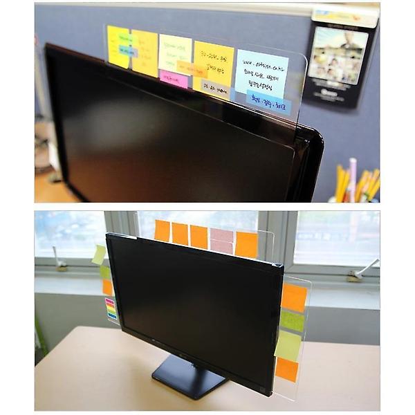  모니터메모보드 1p 검정 책상정리 컴퓨터메모보드