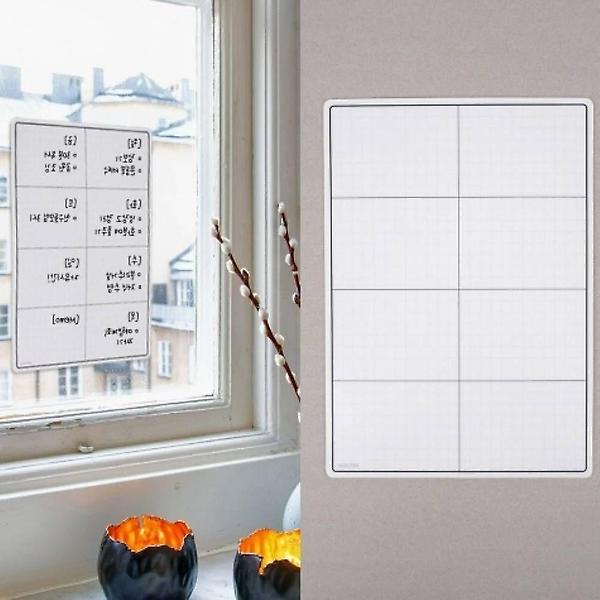  탈부착 A4 메모보드 8칸형 사무실보드 화이트보드시트