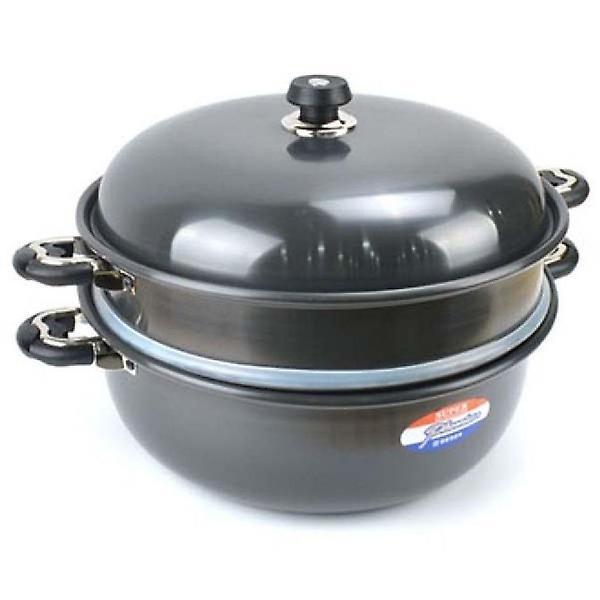  경질 찜솥 찜냄비 찜통 감자 만두 찜기 물솥 2단 36호