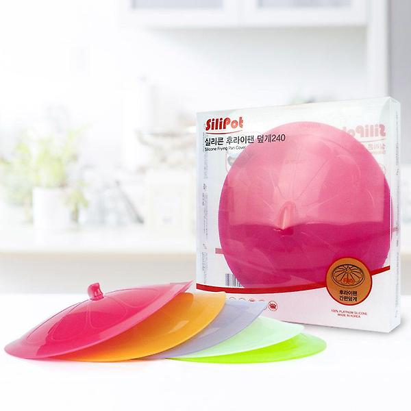  실리콘 압축뚜껑 반투명 후라이팬덮개