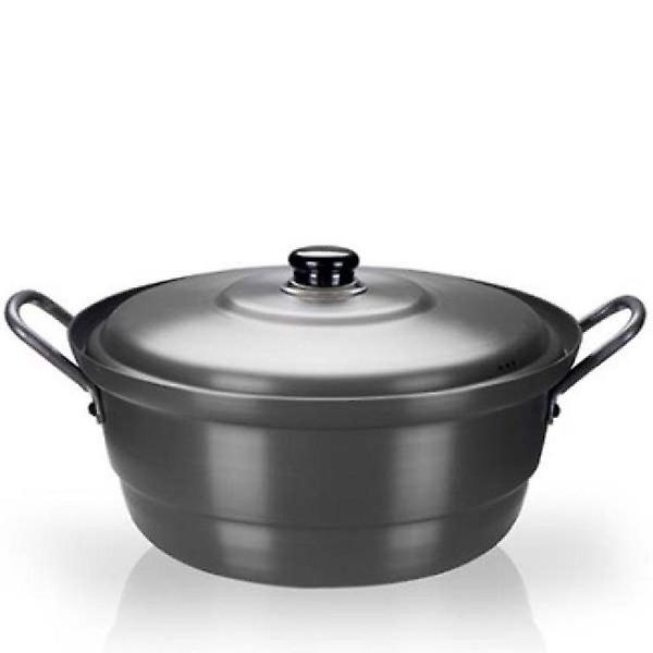  국솥 경질 냄비 찜솥 찜냄비 튀김 곰솥 뚜껑있음 33cm