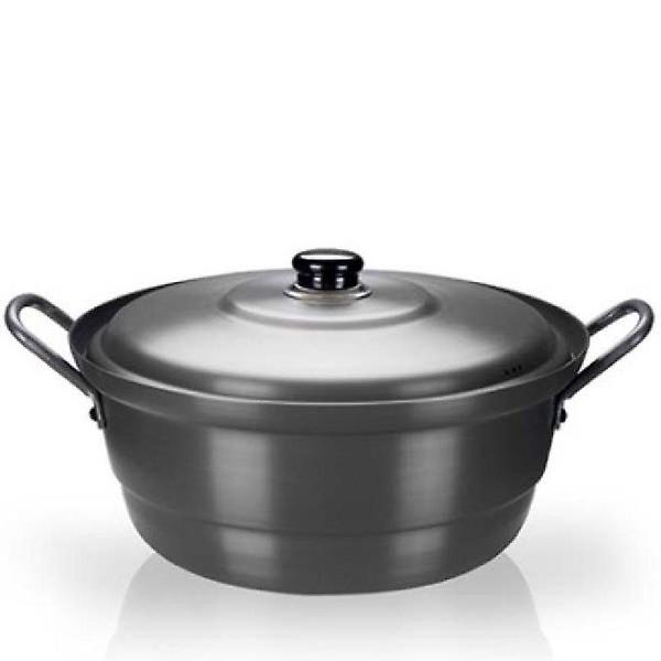  국솥 경질 냄비 찜솥 찜냄비 튀김 곰솥 뚜껑있음 55cm