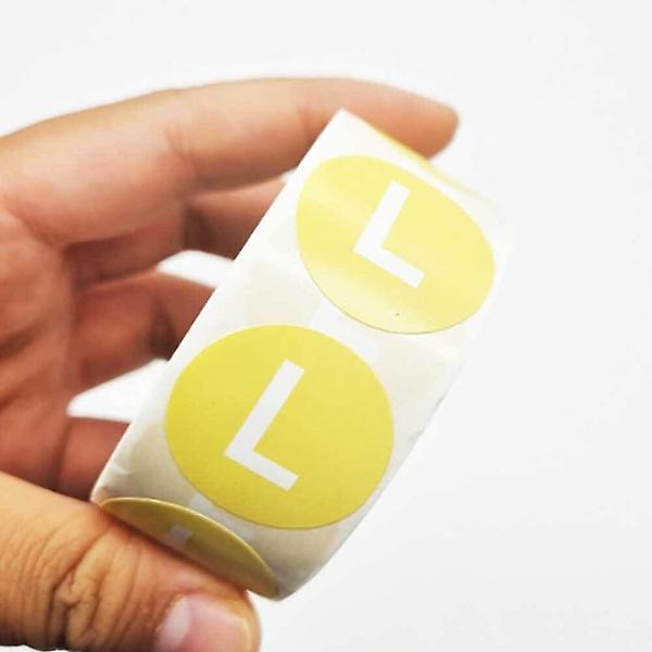  스티커 표기 컬러형 사이즈 L 옷사이즈 의류치수 옷치수 의류사이즈 치수 사이즈표기