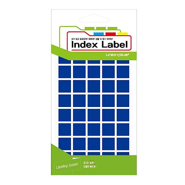  사각 컬러 인덱스 스티커 블루 15X15mm 15매입 X5개
