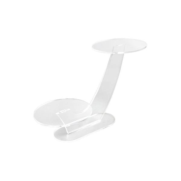  4434 진열대(원형선반/2단) 140x60x155x3+5 (mm) 가로x세로x높이