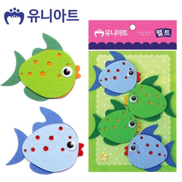  유니아트 (펠트) 열대어B 85x75mm (4pcs)