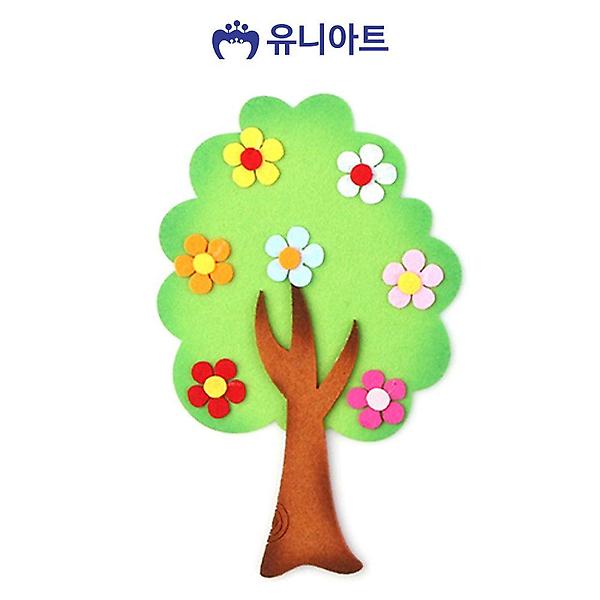 유니아트 (펠트) 3500 꽃나무 (연두)