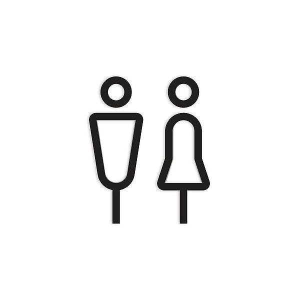 1476 남자/여자(입체사인) 100x120x3 (mm) 가로x세
