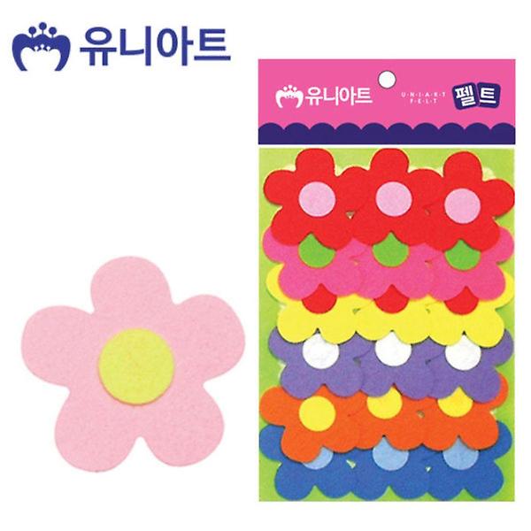  유니아트 (펠트) 왕꽃 (대) (18pcs 40mm) (P0000CMJ)