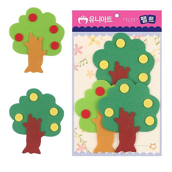  유니아트 (펠트) 나무C (3pcs 100x115mm) (P0000CMZ)