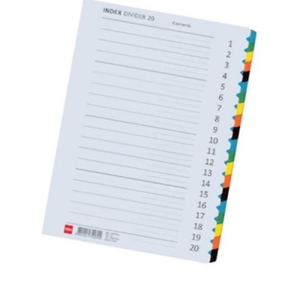  인덱스 파일 A4 20분류 문구 정리 바인더