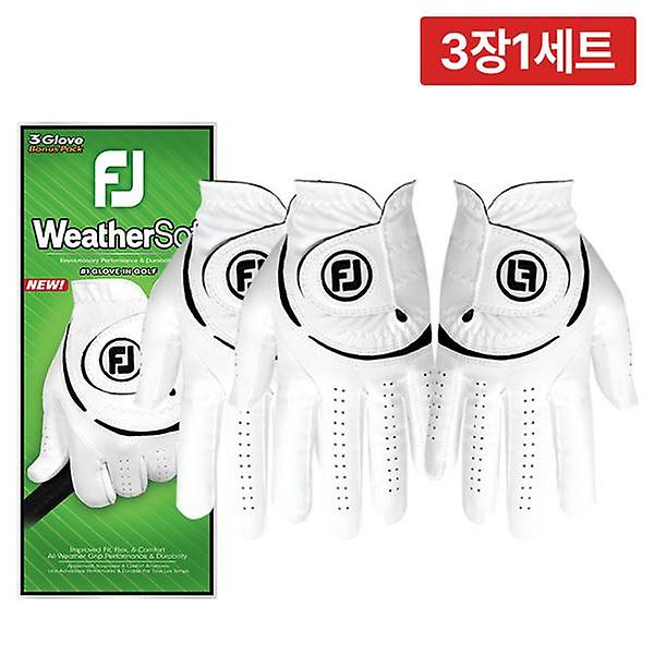  3장1세트 풋조이 NEW 웨더소프 레볼루션 골프장갑 남성 왼손 여성 양손용