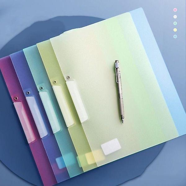  반투명 회전 클립 파일 케이스 바인더 팔일함 10개입