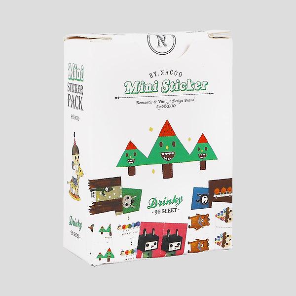  미니스티커팩 드링키 다이어리 꾸미기 다꾸 세트