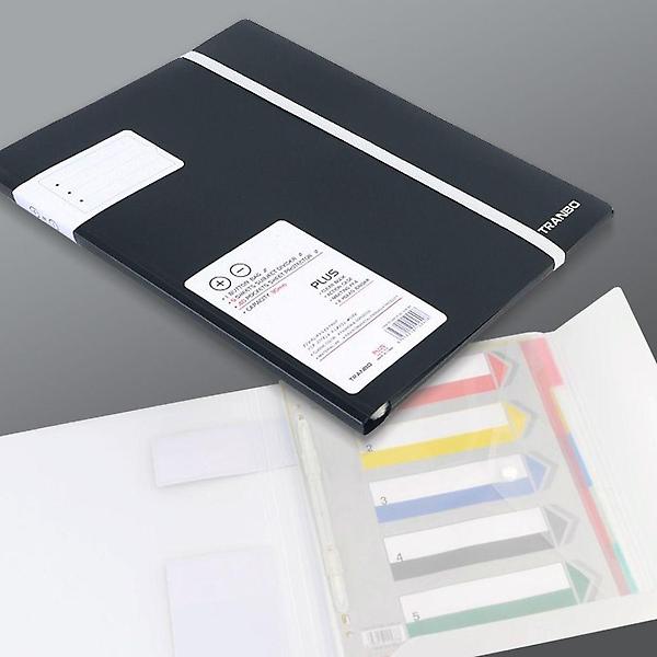  A4 클리어화일북 멀티 섹션분리 똑딱이 정리파일 80매