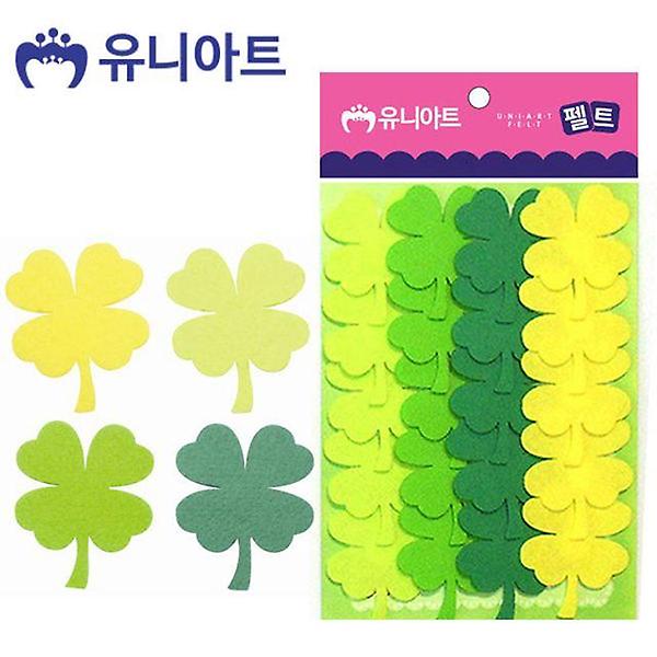  유니아트 펠트 네잎클로버 20pcs 50x60mm P0000CLT
