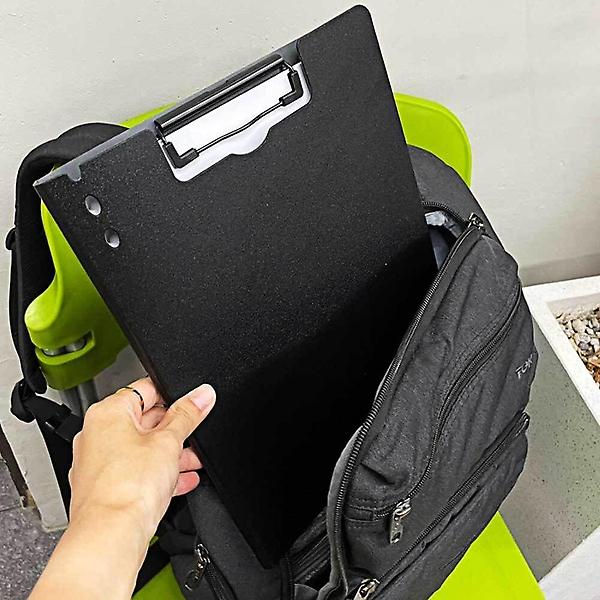  덮개형 세로 클립보드 서류판 블랙 A4 서류 받침판