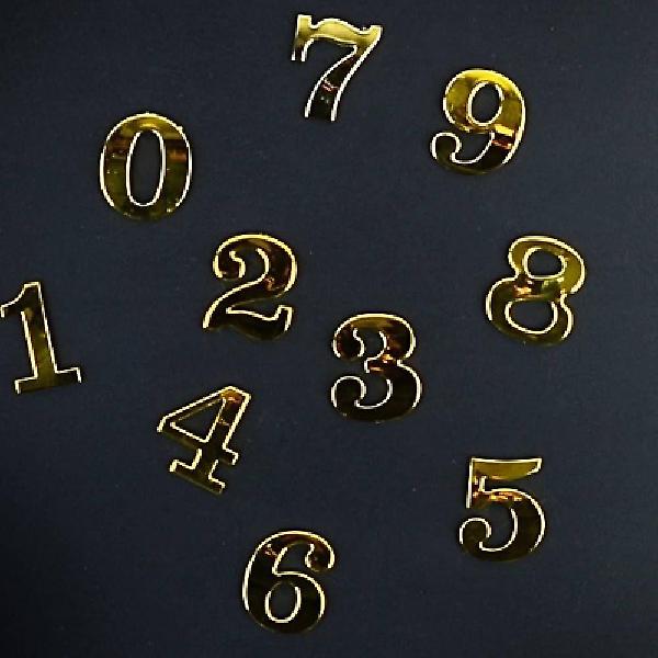  5P 금색 입체숫자