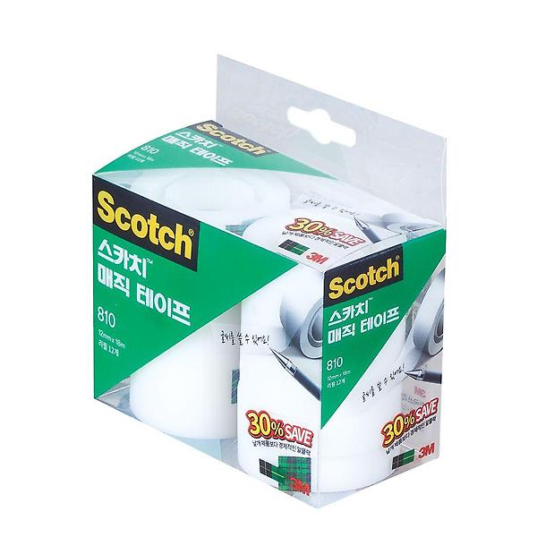  매직테이프 세이빙팩 (리필) 810R-12 12x18mm 12개입