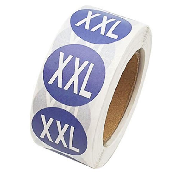  동그라미 스티커 의류 사이즈 옷사이즈 라벨 XXL