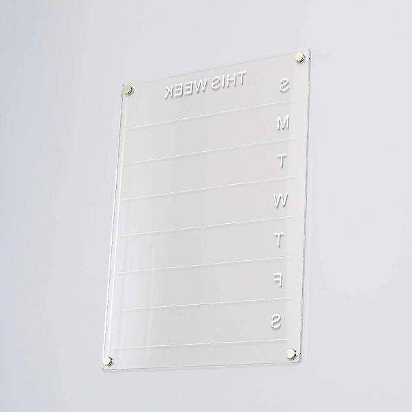  자석 주간계획표 아크릴보드 행사 스케쥴 게시판