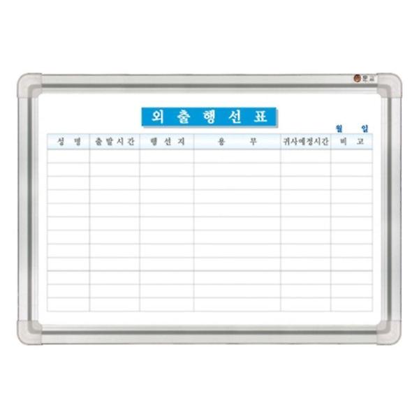  600 X 900 자석 외출행선표(알루미늄프레임)