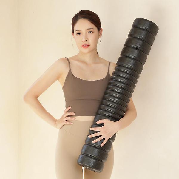  아리프 EPP 웨이브 폼롤러 90cm 바인블랙 국내산 요가