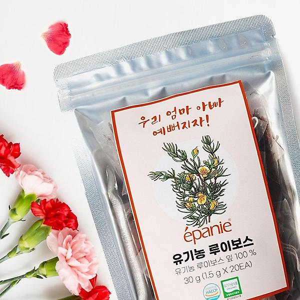  선물용 에빠니 유기농 허브티 20티백 캐모마일차 루이보스티 레몬밤차
