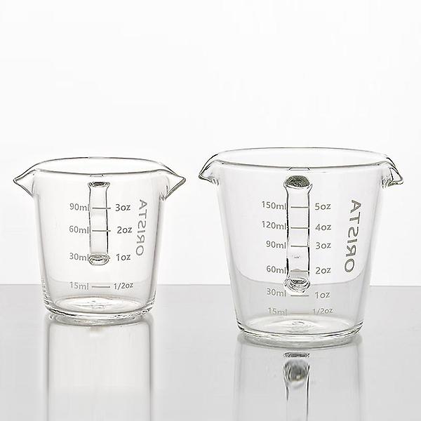  오리스타 트윈 스마트 유리 샷잔 90ml 에스프레소 샷잔