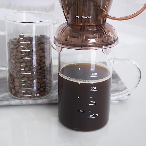  코코비아 내열유리 비커 계량컵 500ml 커피 핸드드립서버