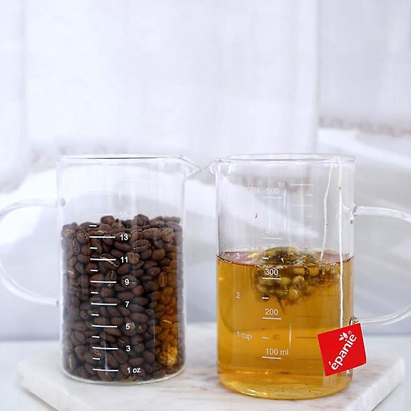  코코비아 내열유리 비커 계량컵 500ml 커피 핸드드립서버