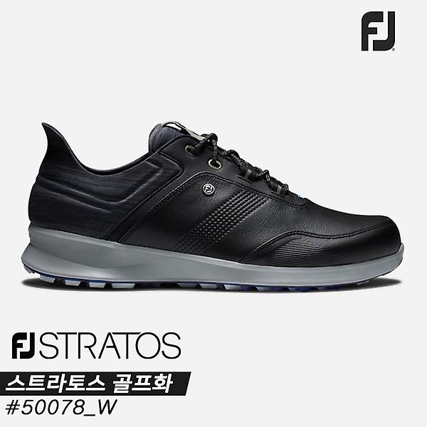  2023 풋조이 스트라토스(STRATOS) 스파이크리스 골프화[50078/W/블랙+차콜+블루제이][남성용/10mm작게주문]