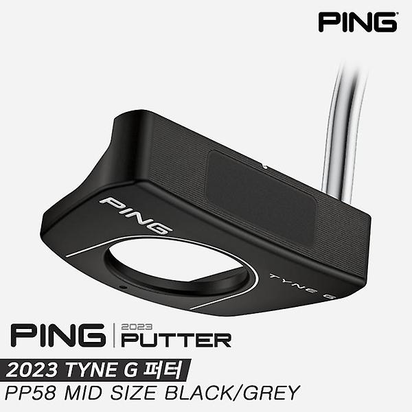  [삼양인터내셔날정품]2023 핑 TYNE G(타인G) 퍼터[남여공용/말렛형][PP58 MID SIZE BLACK/GREY]