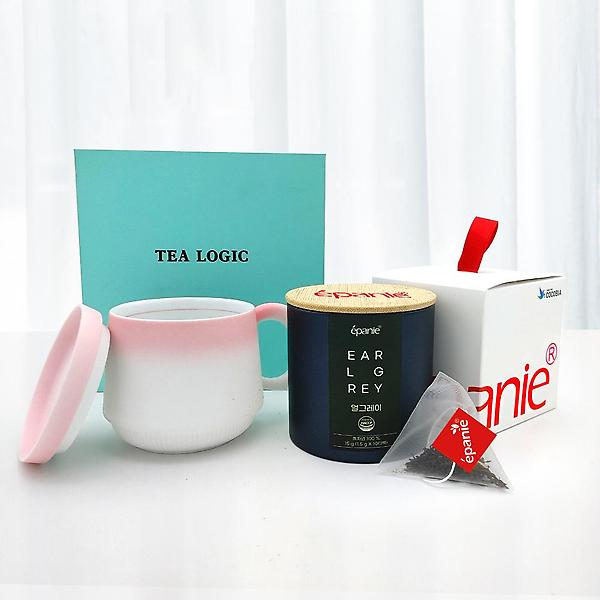  에빠니 클래식 홍차 얼그레이티 10티백+베리 머그컵 선물세트
