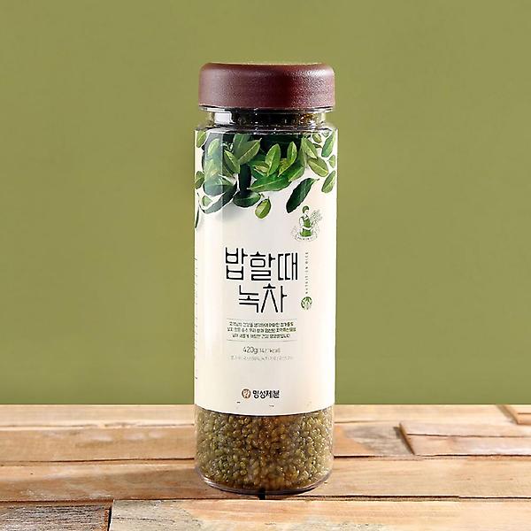  [명성제분] 밥할때 녹차(420g) (보틀형)